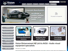Tablet Screenshot of nzvision.co.nz